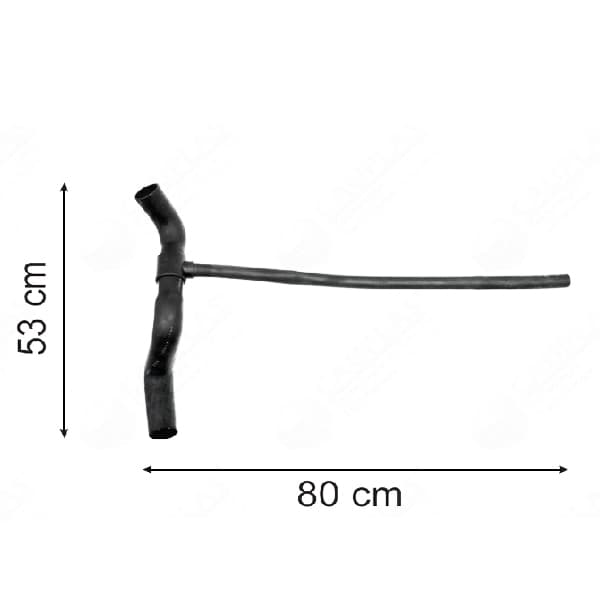 Caño inf radiador -4559- silver.97/ naf
