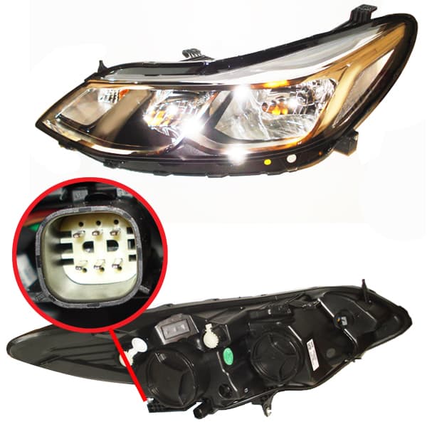 Optica izquierda electr. orig cruze 16/