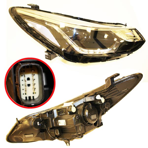 Optica c/led derecha orig cruze 17/