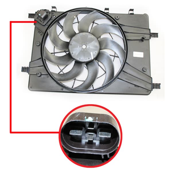 Electroventilador orig cruze 11/16 400w