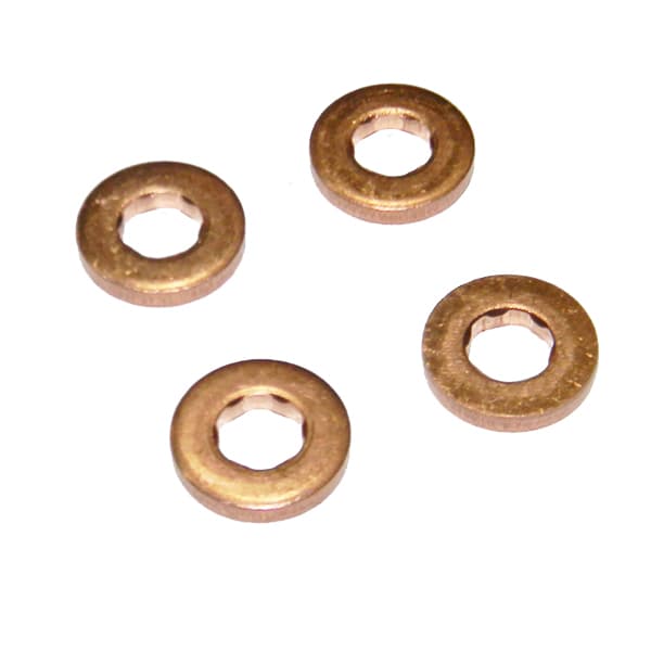 Juego (4) arandelas base inyector orig -dv4td- c3