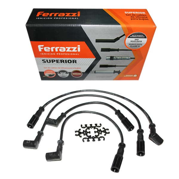 Juego cables bujia silicona ferrazzi palio8v1.4fir