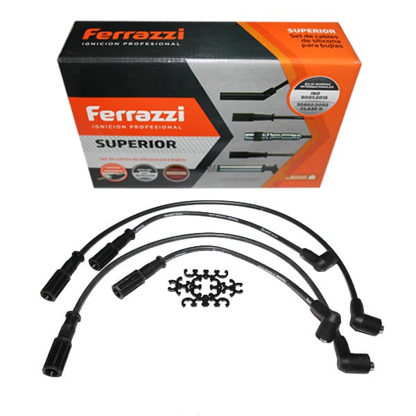 Juego cables bujia silicona ferrazzi palio8v1.3fir