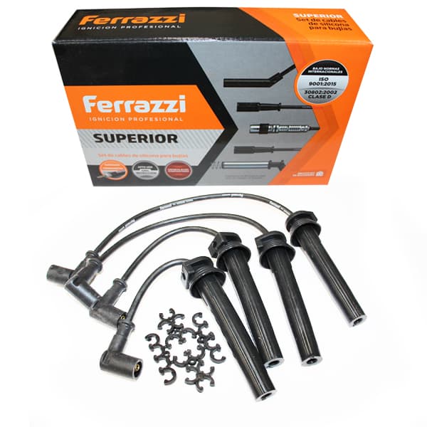 Juego cables bujia silicona ferrazzi n/palio 1.6 1