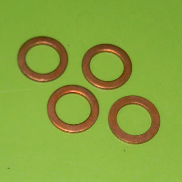 Arandela cobre bulbo aceite fiat 600/1500.