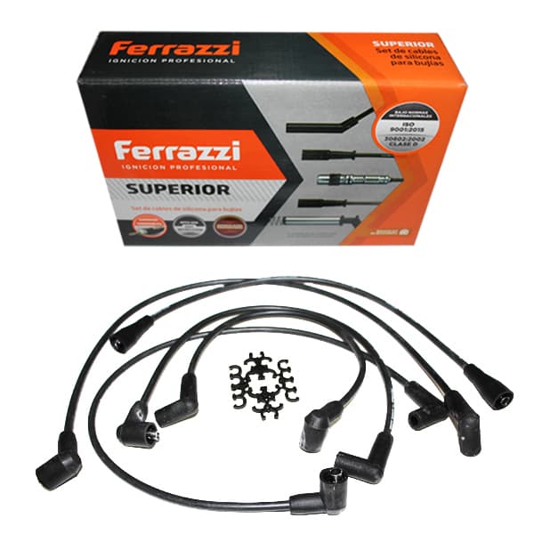 Juego cables bujia silicona ferrazzi duna m/tipo**