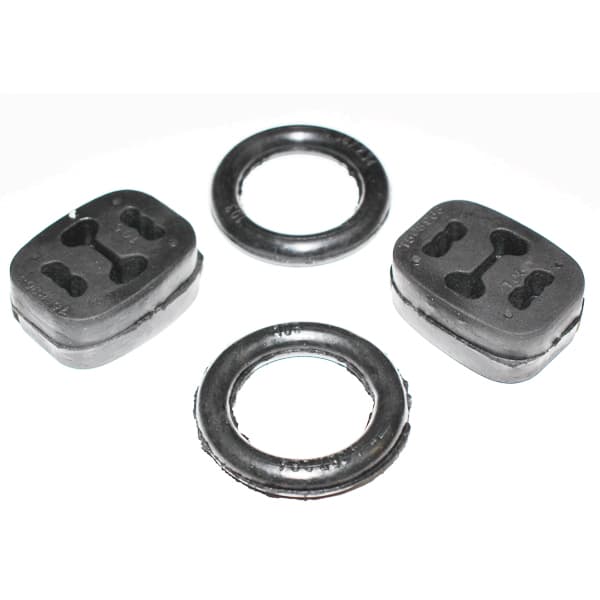 Juego soportes caño escape (4 piezas) duna/uno