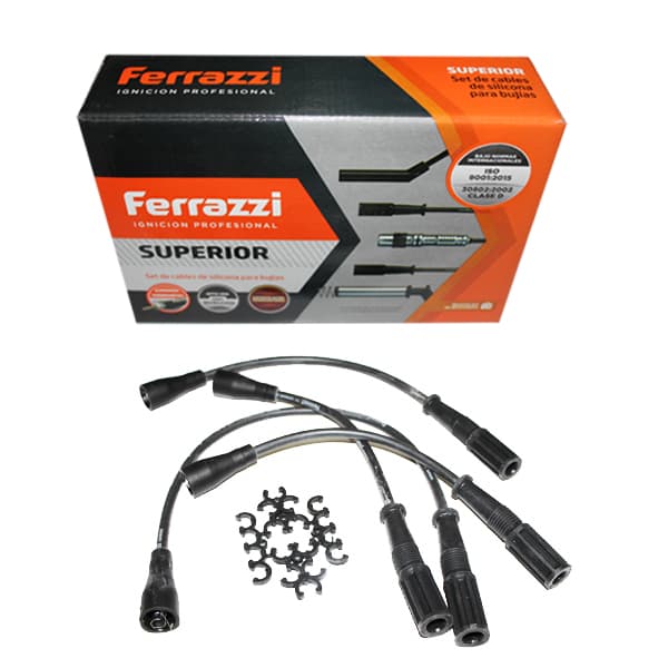 Juego cables bujia silicona ferrazzi uno 1.3 mpi**