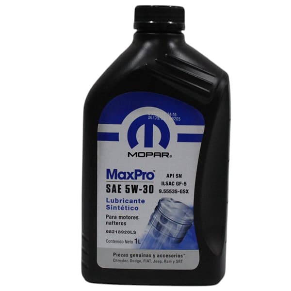 Aceite mopar maxpro 5w-30 1 l