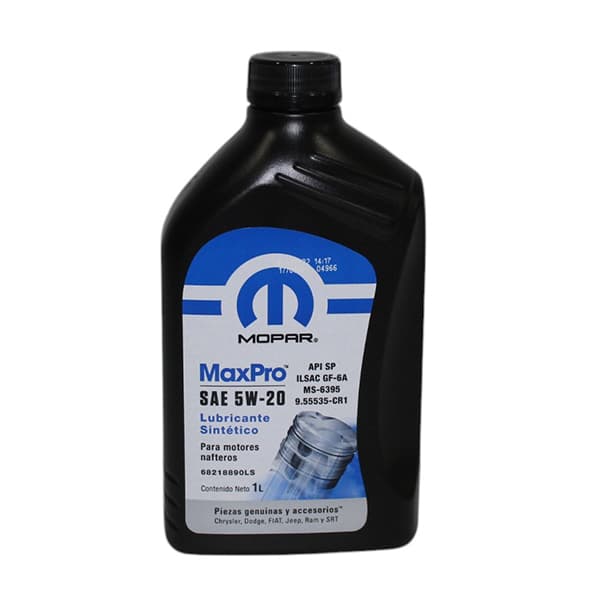 Aceite mopar maxpro 5w-20 1 l