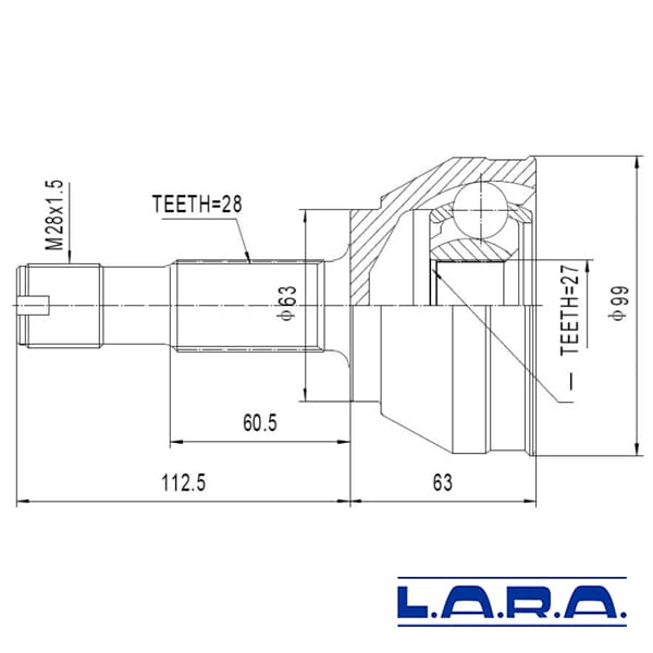 Kit homocinetica lara ducato s/abs