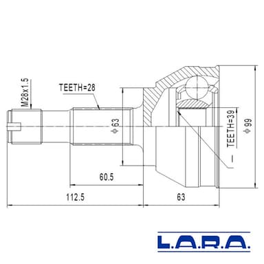 KIT HOMOCINETICA LARA IMP.M/NUEVO           DUCATO