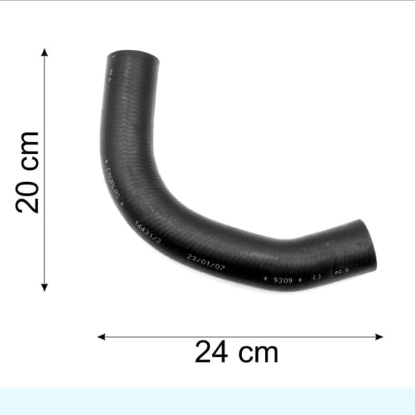 Caño goma 9309 / 618 inf. radiador fiat 1600/69
