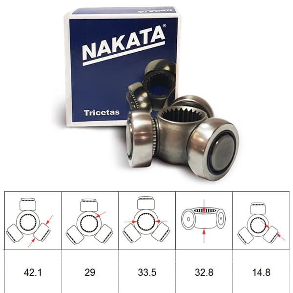 Triceta semieje nakata nt012 ducato 2.3/2.8 06/