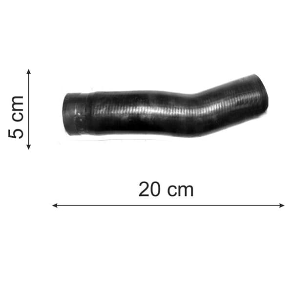 Caño goma sal.intercooler caup.8655 lgo.20cm.1.3