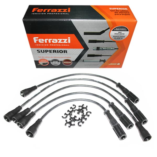 Juego cables bujia silicona ferrazzi fiat128 71/91