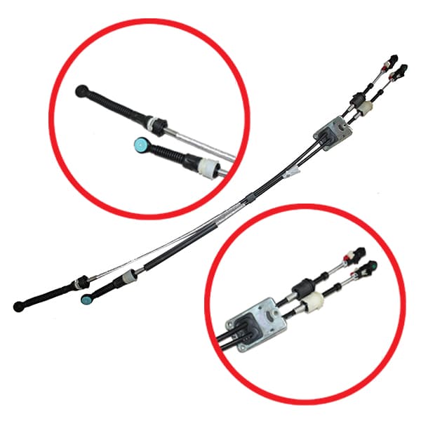 Cable comando cambio original toro 2 cables unidos