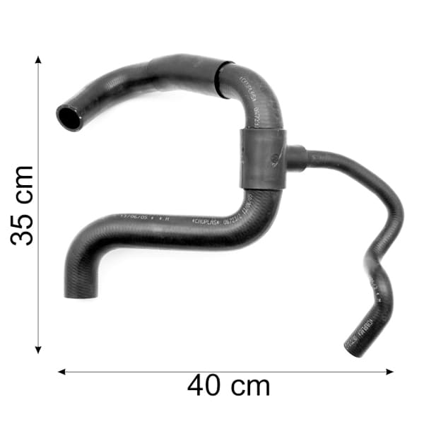 Caño inf radiador -3886-escort turbo dsl 98/01