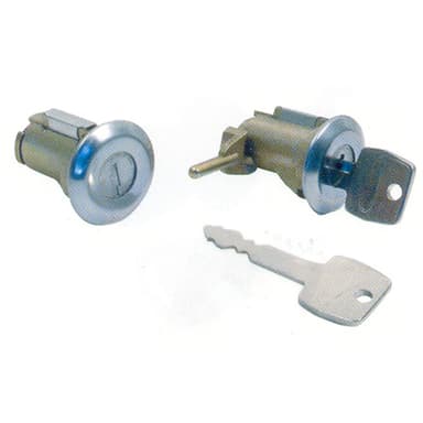 JUEGO CILINDROS DE PUERTA (LLAVE CROM)  F-100 /75