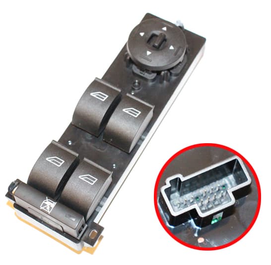Llave l/cristal cuadruple c/bloqueo imp. focus /fi
