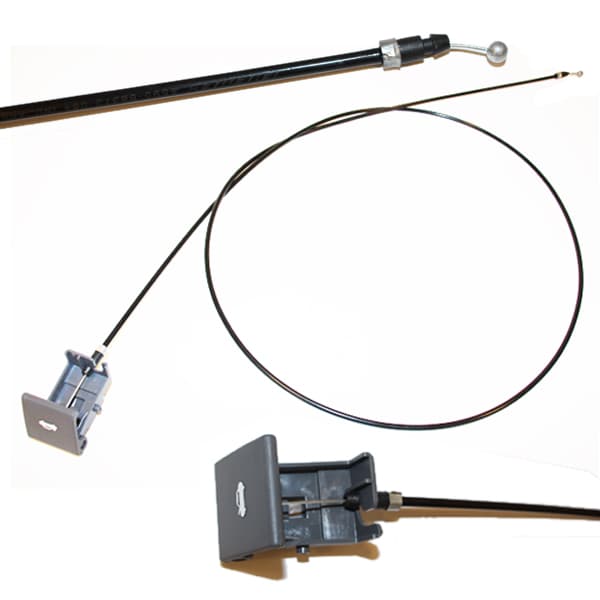 Cable apertura capot 4595 c/manija ranger 12/16