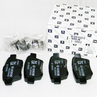 JGO PASTILLAS FRENO ORIGINAL 308-408 TRAS pos849