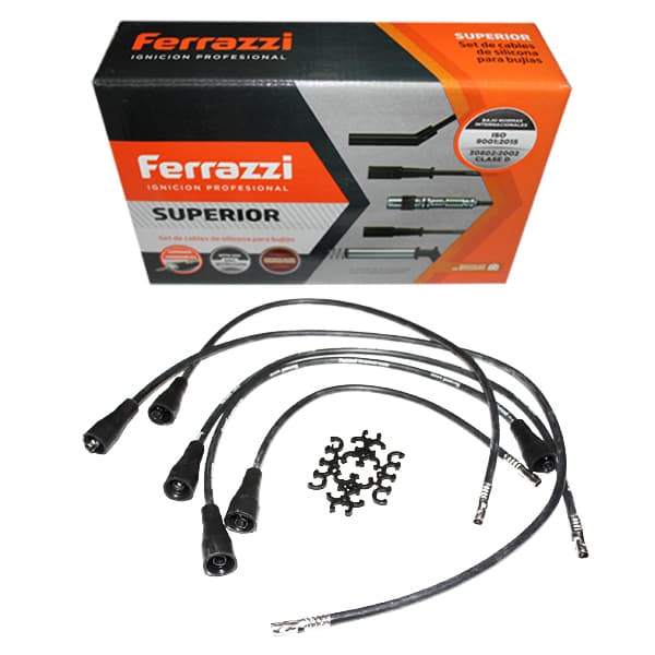 Juego cables bujia silicona s/prol.ferrazzi p/504*