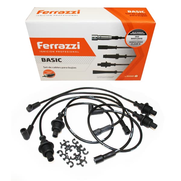 Juego cables bujia pvc ferrazzi 405 gr -sr carb**