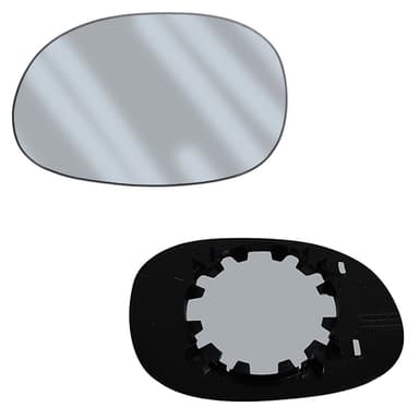 VIDRIO ESPEJO IZQ C/BASE PLAST IMP. 206/207