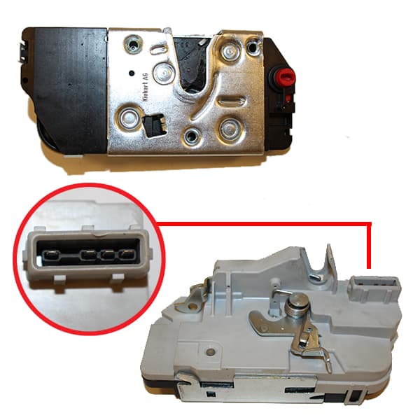 Cerradura puerta trasera izquierda orig. 206-207