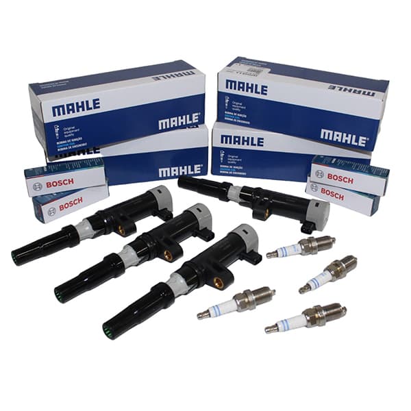 Kit lara bobinas + bujia k4m