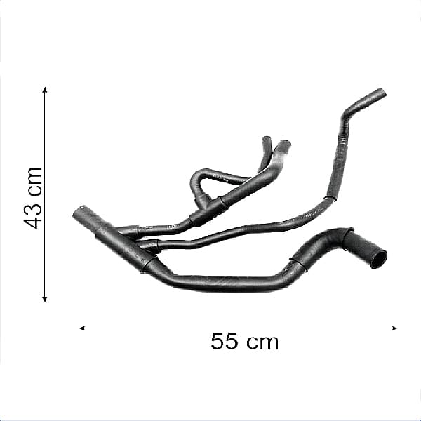 Caño inf.radiador -6662- r megane 1.9 td f9q