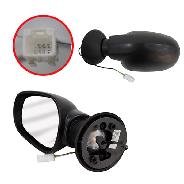 Espejo ext izq elec chico imp. san-log p/pint