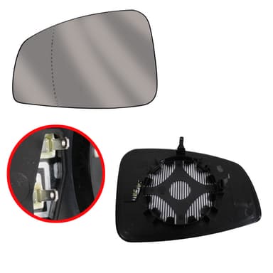 VIDRIO ESPEJO IZQ C/B PLAS IMP. MEGIII-FLUE C/DES