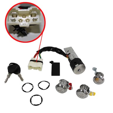 LLAVE ARRANQUE Y JGO CILINDROS PUERTA Y BAUL KWID