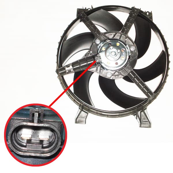 Electroventilador c/soporte orig r19/ clio dsl c/a
