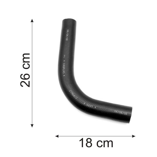 Caño sup radiador -6601- clio 90/98 1.4 8v m/e6j