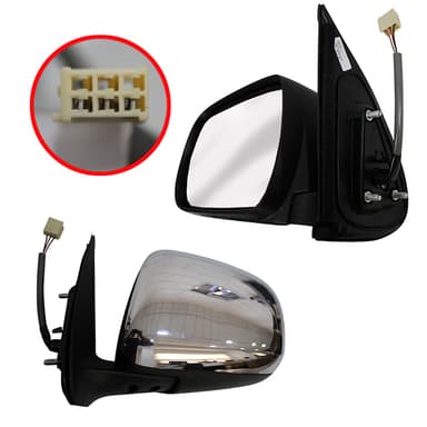 ESPEJO EXT IMP ELEC IMP HILUX 05/15 CROMADO