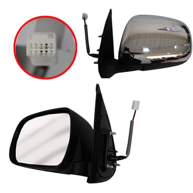 ESPEJO EXT IMP ELEC IMP HILUX 05/15 CROMADO