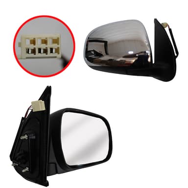 ESPEJO EXT DER ELEC IMP HILUX 05/15 CROMADO