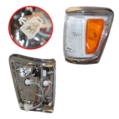 FARO GIRO DEL IZQ MARCO CROMADO    HILUX 4X4 93/01