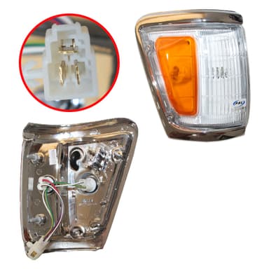FARO GIRO DEL DER MARCO CROMADO    HILUX 4X4 93/01