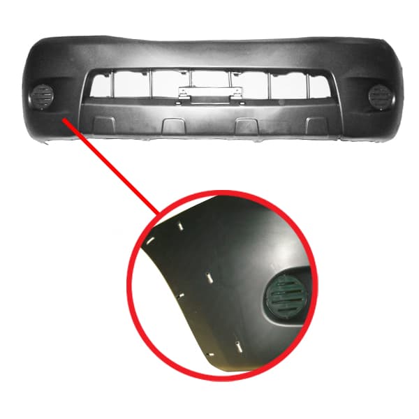 Paragolpe del. c/fender toyota hilux 05/08
