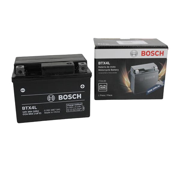 Bateria de moto bosch agm (btx4l)