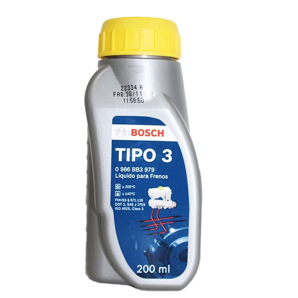 Liquido freno bosch dot 3 200cc