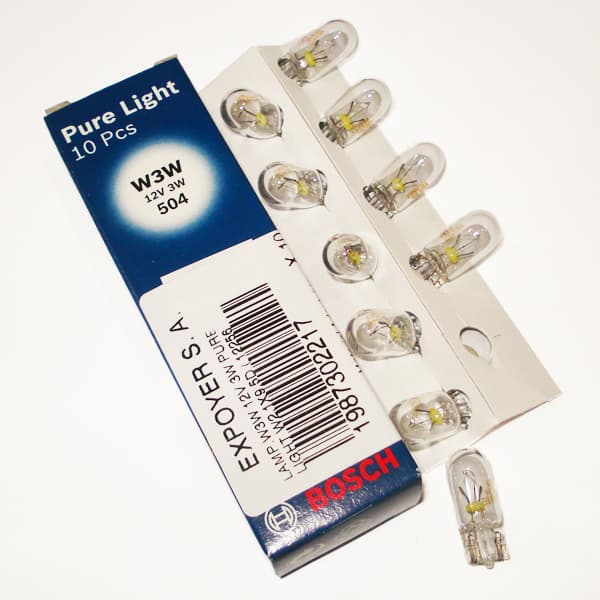 Lampara w3w 12v 3w pure light w2,1x9,5d ( 12256 )