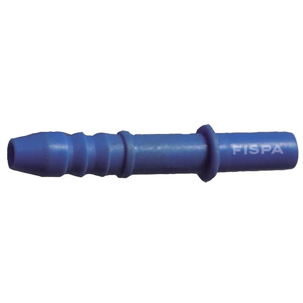 Conector 5/16 x 5/16 liso - racord largo azul