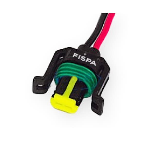 Ficha 2 vias inyector verde marelli-celeste delphi