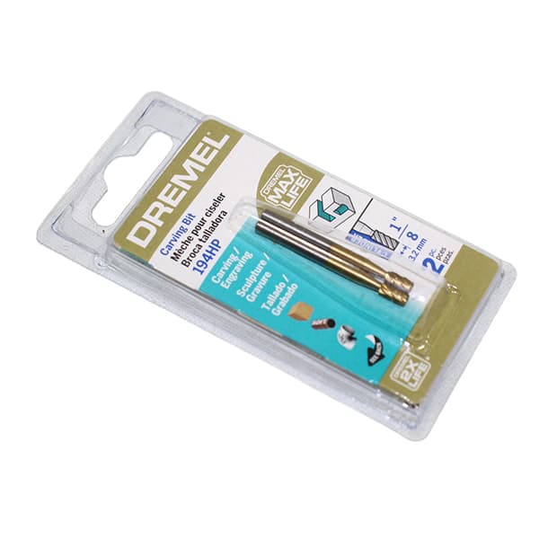 2 brocas de tallado dremel maxlife 194 hp