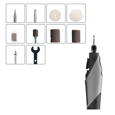 MINITORNO DREMEL CON 11 ACCESORIOS